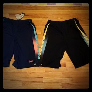 2 pairs of Youth Under Armour Shorts YXL